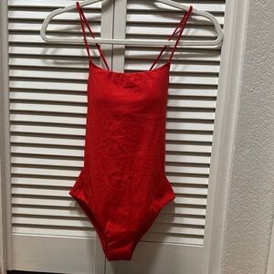 VS Vibrant Red Strappy One-Piece Swimsuit